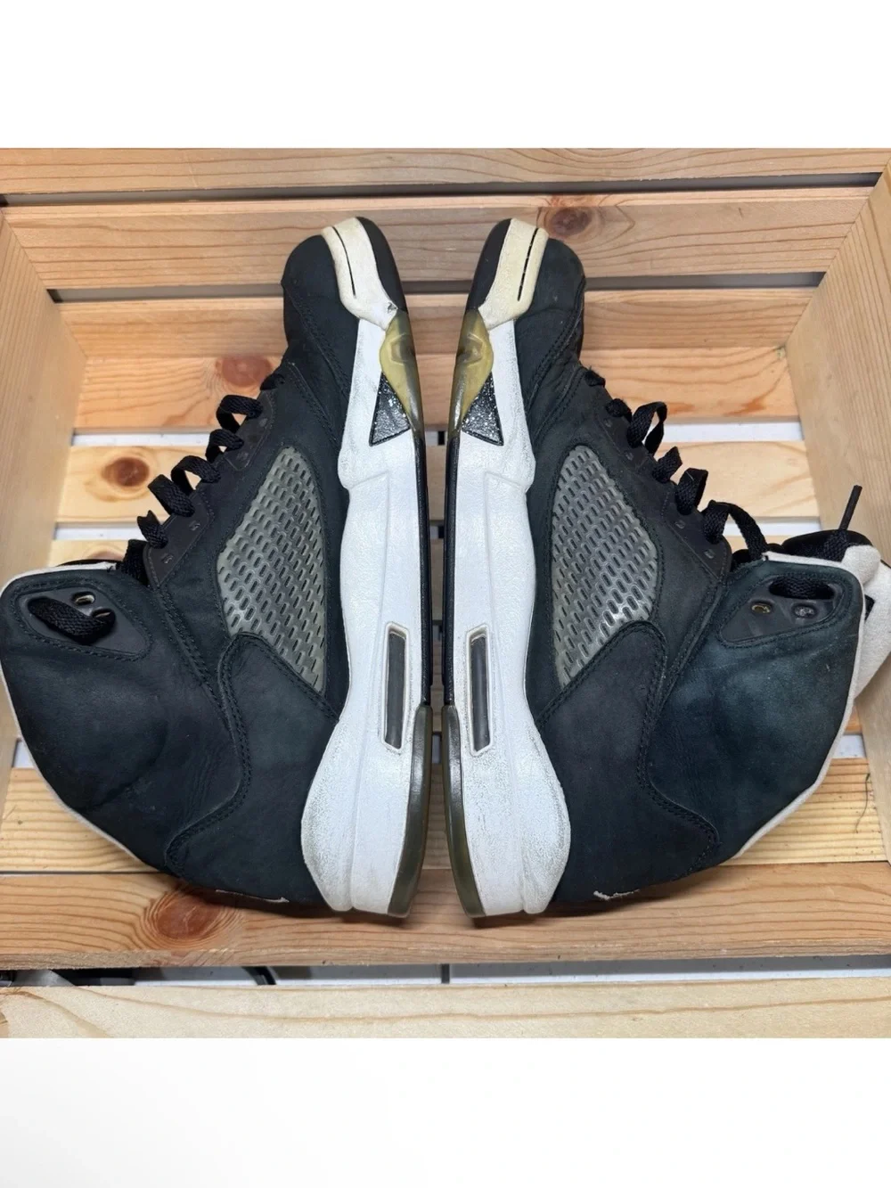 Air Jordan 5 Retro Oreo 2013 136027-035 Athletic Sneakers Shoes Mens Sz 12 Used